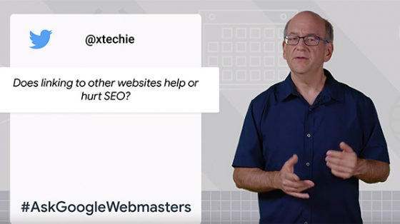 Темой первого видео в серии #AskGoogleWebmasters стали исходящие ссылки