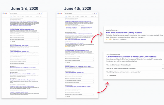 Google начать создавать расширенные сниппеты для главных страниц