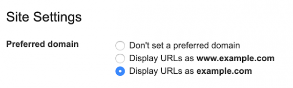 Google упраздняет настройку для указания основного домена в Search Console