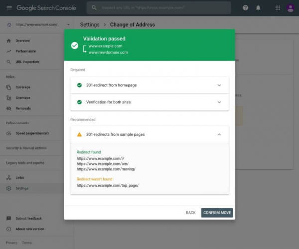 Google обновил инструмент изменения адреса в Search Console