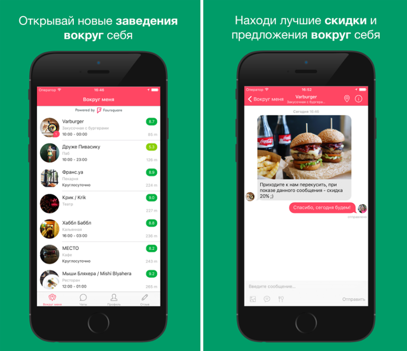 Украинские разработчики выпустили гео-мессенджер – гибрид Foursquare и WhatsApp