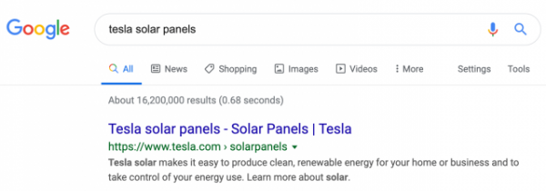 Илон Маск пожаловался, что в Google сложно найти солнечные панели Tesla